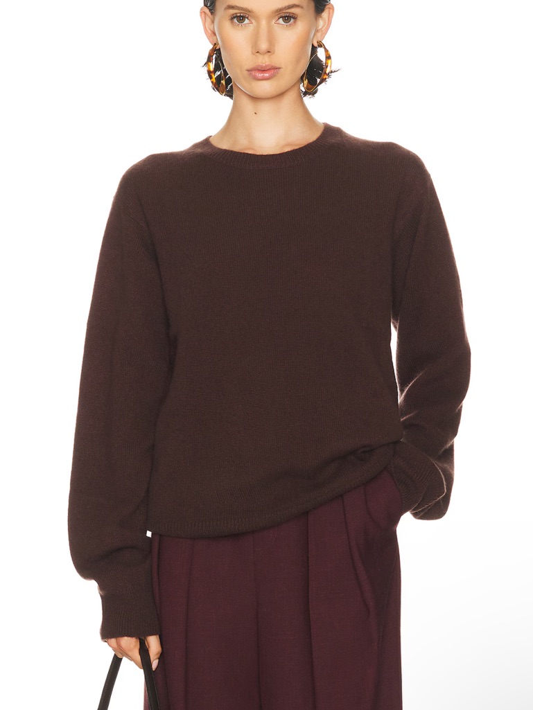 Eterne Brown Cashmere James Sweater